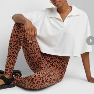 Womens leopard print leggings